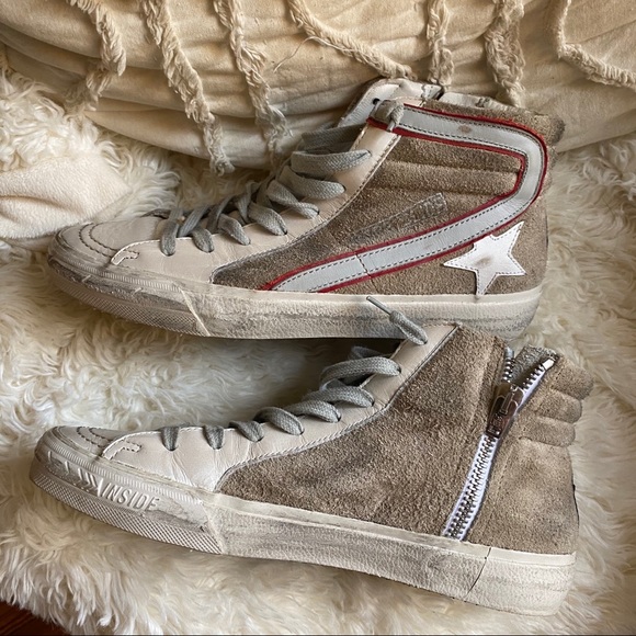 Golden goose slide high tops leather/suede - Picture 11 of 16